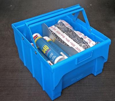 200 Sacs De Transport Plastique Bleu - 28x43x53cm - 18µ - Poignées Solides - Pour Courses Et Stockage