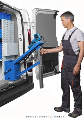 Kantelbare werkbank (lang) MET ingebouwde telescopische voet