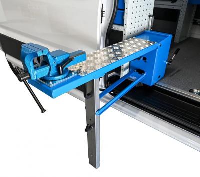 Kantelbare werkbank (lang) MET ingebouwde telescopische voet